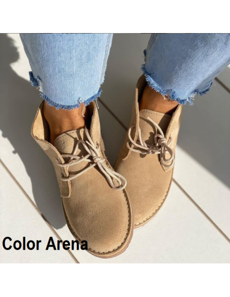 Bota safari de hombre serraje con forro de piel Numero 41 Color MARRON