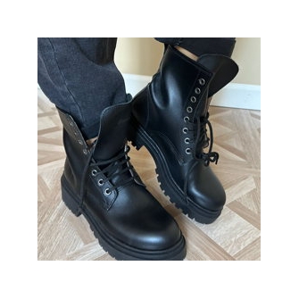 Bota Militar en piel de...