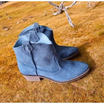 Bota Campera Caña Baja Piel...