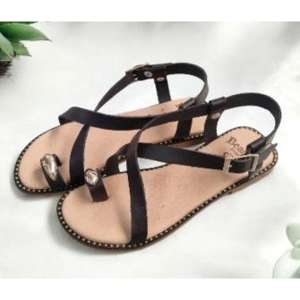 Sandalias Griegas de Piel...