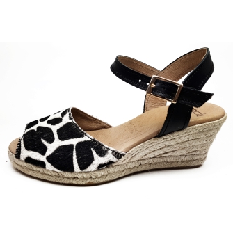 Alpargata Cuña Esparto  5 Cuerdas Animal Print Leopardo 2